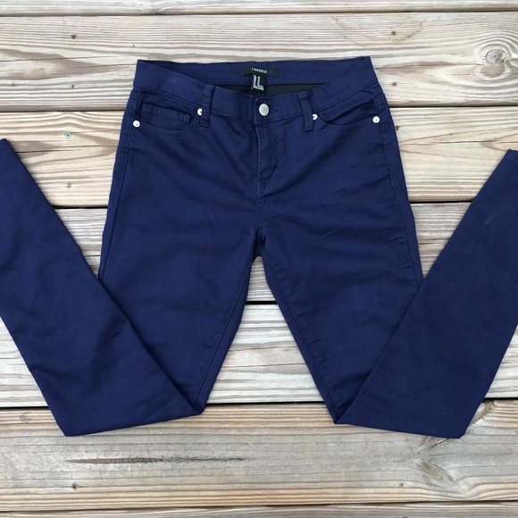 Forever 21 Denim - Forever 21 Women Legging Jeans Navy Blue Skinny St